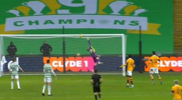 Video: Scott Bain caught out by deflected Allan Campbell goal for Motherwell vs Celtic