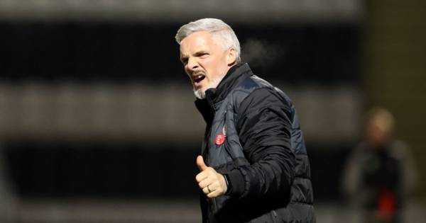 Jim Goodwin admits St Mirren let themselves down in Celtic defeat