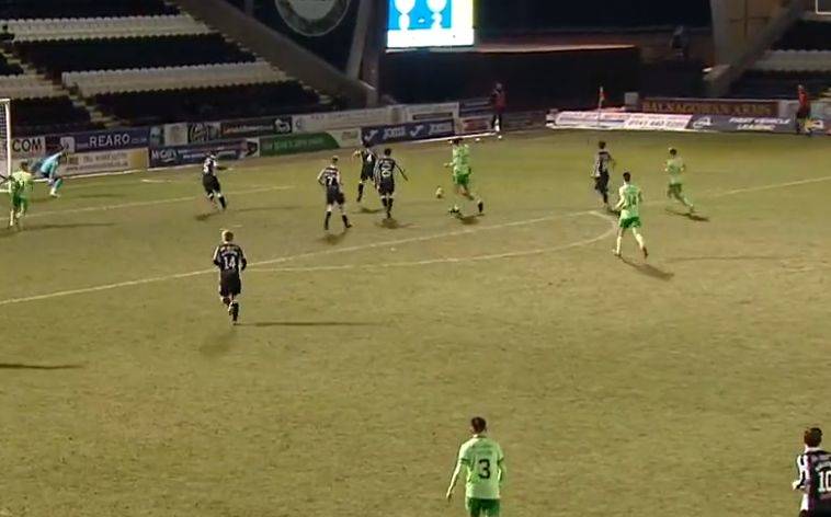 Video: Ryan Christie makes it 3-0 to Celtic with a sumptuous finish in off the post