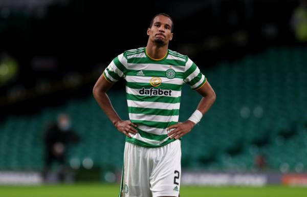 Celtic star Christopher Jullien pictured in leg brace as he issues injury update