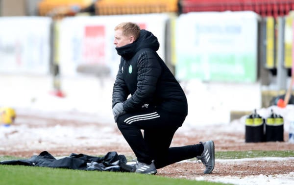 What Lennon said to Celtic players at half-time; credits “top drawer” football