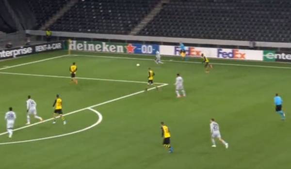 Video: Jeremie Frimpong gets over his Celtic Europa woes with an incredible assist to give Leverkusen hope