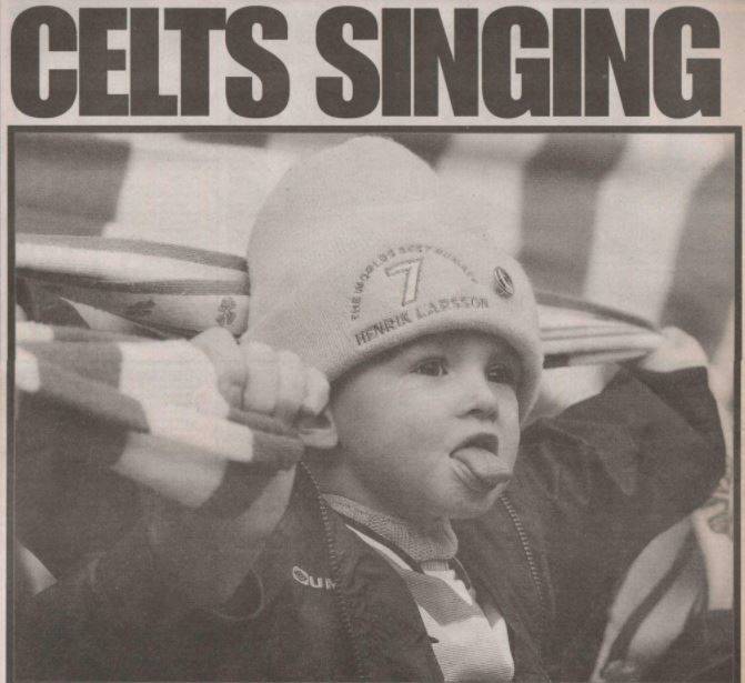 Photo Of The Day: Young Celtic Fan Imitates Larsson Celebration At Title Party (2001)