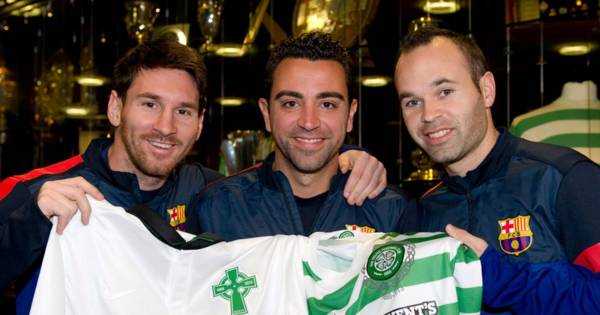 Celtic fan in madcap radio shout as he wants Xavi and Iniesta