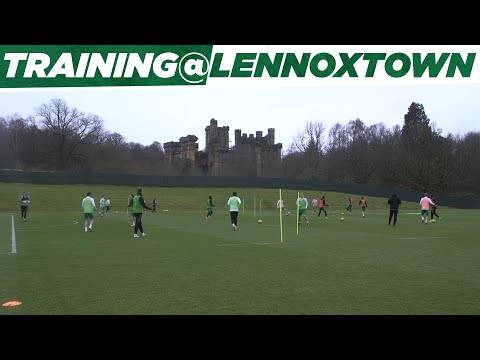 Celtic Training: John Kennedy leads his first session after taking charge on an interim basis