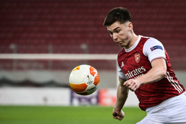 Arsenal Europa League hero Kieran Tierney sends message of support to Celtic coach