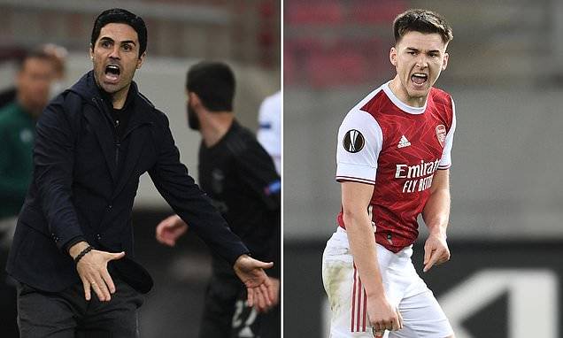 Mikel Arteta hails Kieran Tierney’s ‘threat’ with Arsenal full back catching the eye