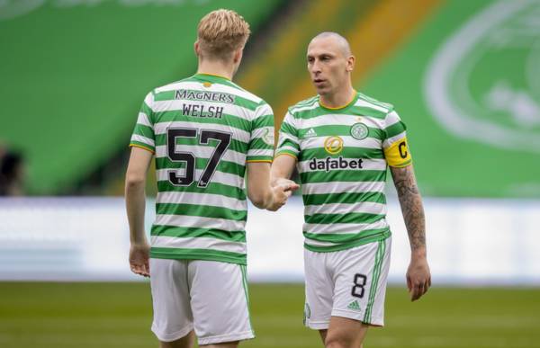 Stephen Welsh urges Celtic captain Scott Brown to forget about hanging up his boots