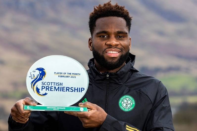 Odsonne Edouard named as SPFL Premiership Player of the Month for February