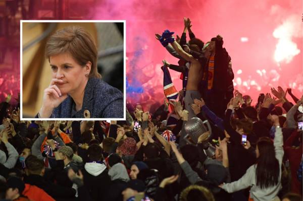 Nicola Sturgeon orders Rangers to tell ‘disgraceful’ fans to go home and says lockdown breakers make her “angry”