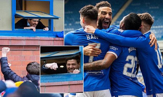 Rangers boss Steven Gerrard hails his players for first Scottish Premiership title in a decade