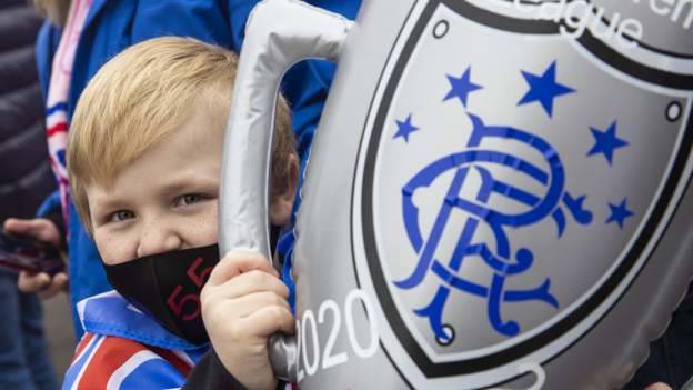 Rangers top-flight champions for first time since 2011 after Celtic drop points