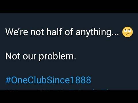 One club since 1888! / You’re Club is dead with no history 🤣 1 major trophy since 2012 Jesus 😂