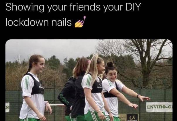 Glasgow Times Irony Alert as Celtic’s “Showing your friends your DIY lockdown nails,” Tweet is Deleted