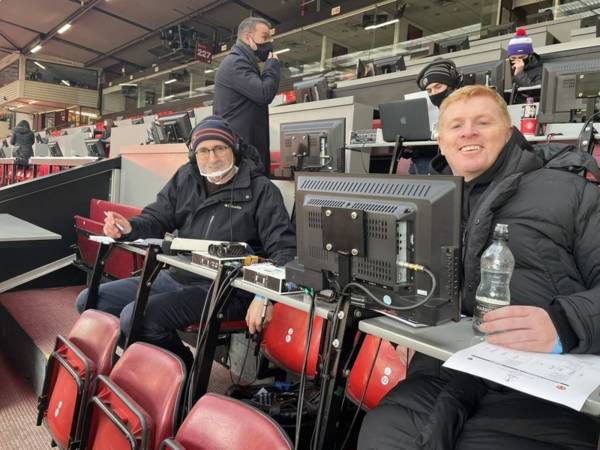 Neil Lennon makes surprise Old Trafford appearance