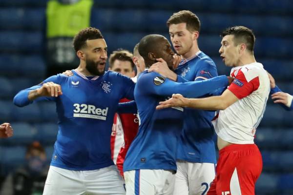 Ibrox statement bodyswerves Slavia’s attack claim