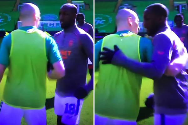 Celtic captain Brown in incredible gesture to Rangers ace Kamara before he blasts ‘disgusting’ racist abuse