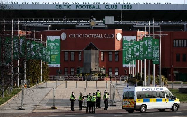 Photos: Remarkable Images from Outside Celtic Park ahead of the Glasgow Derby