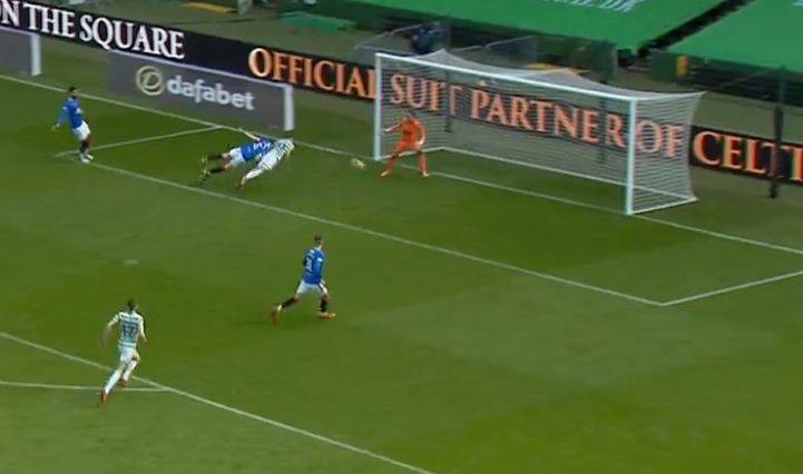 Video: Elyounoussi scores a lovely diving header against Rangers after a sublime Edouard cross