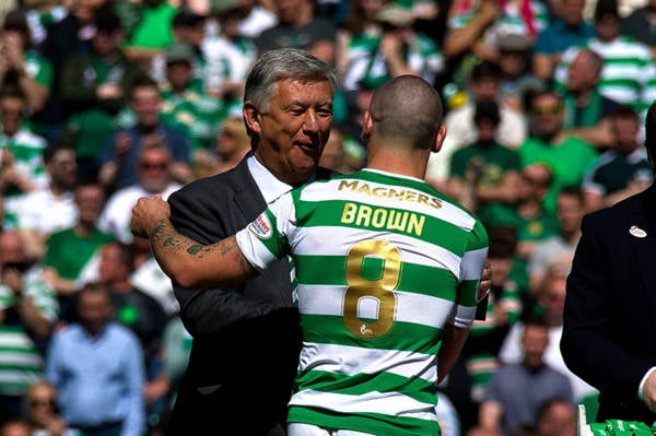 Photo: Scott Brown pictured in Aberdeen after signing deal to leave Celtic