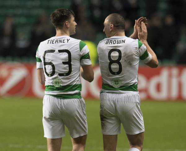 Kieran Tierney shares heartfelt tribute to ‘hero’ Celtic captain Scott Brown after Aberdeen move confirmed