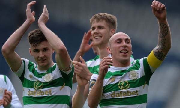 ‘My hero’: Kieran Tierney posts Instagram message to Scott Brown after Celtic exit announcement