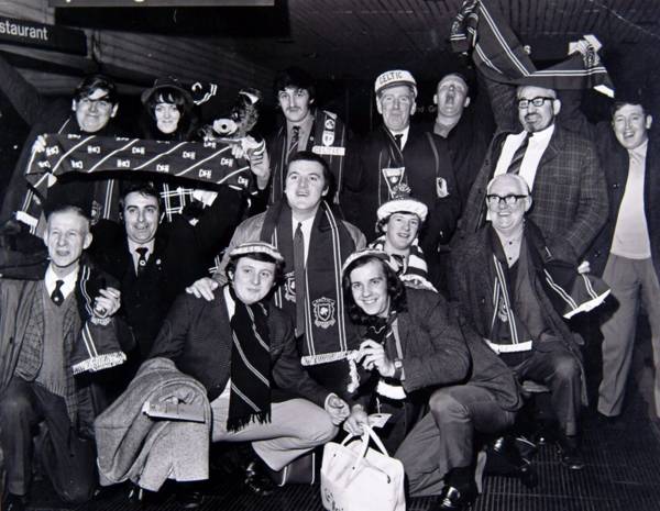 Glasgow Celtic memories: Fans on their way to Amsterdam, 1971