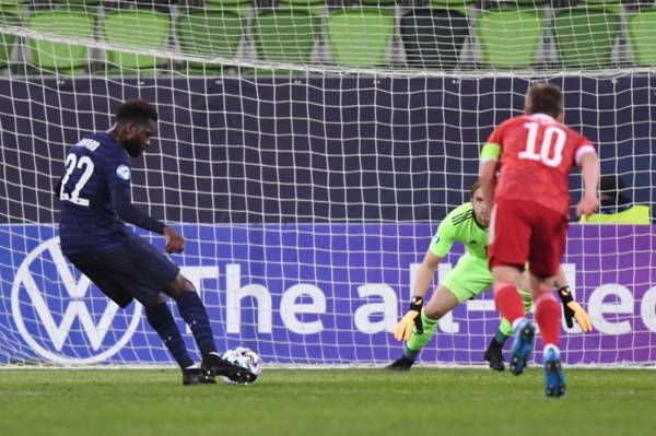 Watch Celtic superstar Odsonne Edouard bag vital goal France under-21s vs Russia last night