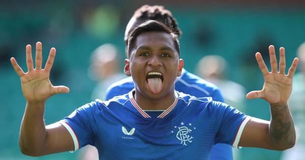 Alfredo Morelos can’t stop smiling after breaking Celtic duck