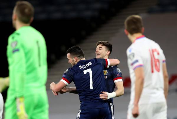 Arsenal star Kieran Tierney Scotland’s top man in three positions, and all in the one night