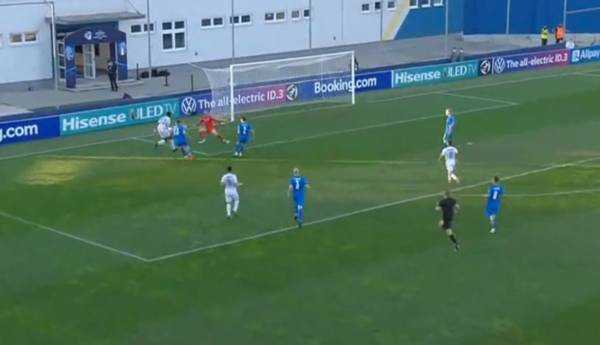 Video: Celtic’s Odsonne Edouard scores for France U21’s vs Iceland with a beautiful chipped finish