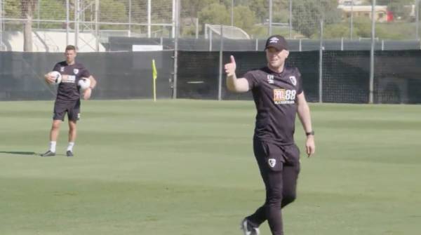 Video: Eddie Howe Training Session