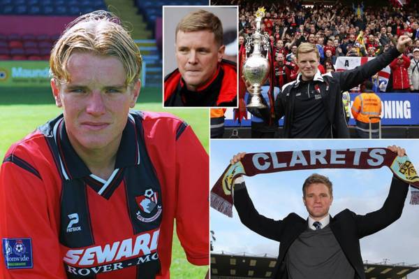 The rise of Celtic manager target Eddie Howe, who credits his mum as his biggest inspiration and once signed his brother