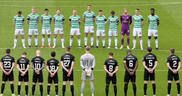 Fireworks set off outside Celtic Park during 2-minute silence for Prince Phillip