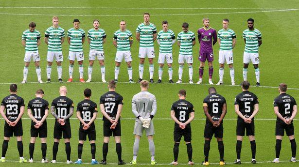 Fireworks set off outside Celtic stadium in two minute silence for Prince Philip