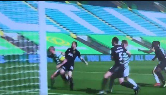 Video: Scott Brown forces an own goal from Fitzwater as Celtic lead Livingston 3-0