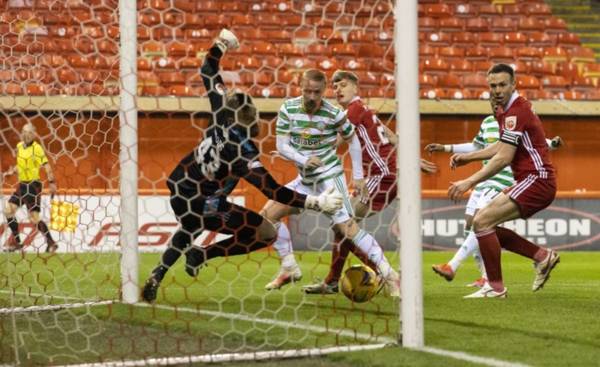 Stephen Glass ‘proud’ of Aberdeen players after Leigh Griffiths denies Dons win over Celtic at the death