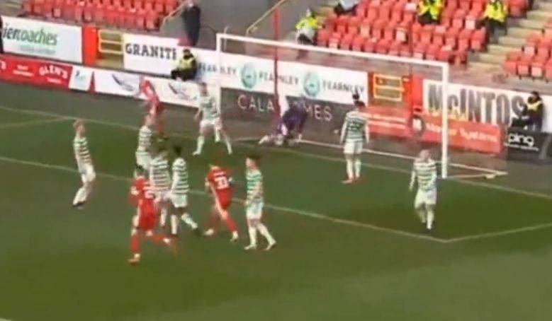 Video: Ferguson gives Aberdeen the lead as Celtic continue to refuse to defend set-pieces