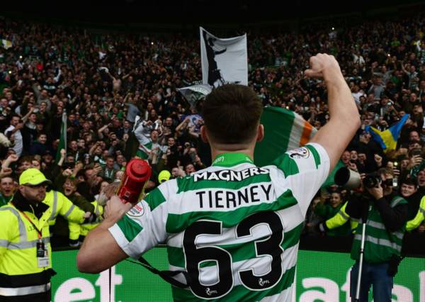 ‘He would be disgusted’: Some Celtic fans left fuming over the club’s Kieran Tierney tweet