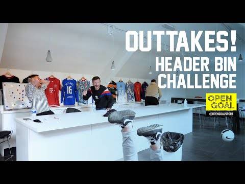 OPEN GOAL OUTTAKES | Header Bin Challenge