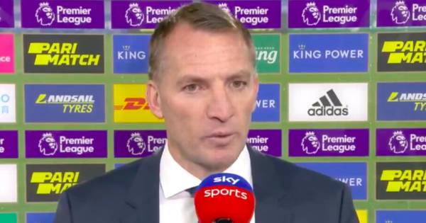 Brendan Rodgers reflects on Celtic exit after Jamie Carragher poser