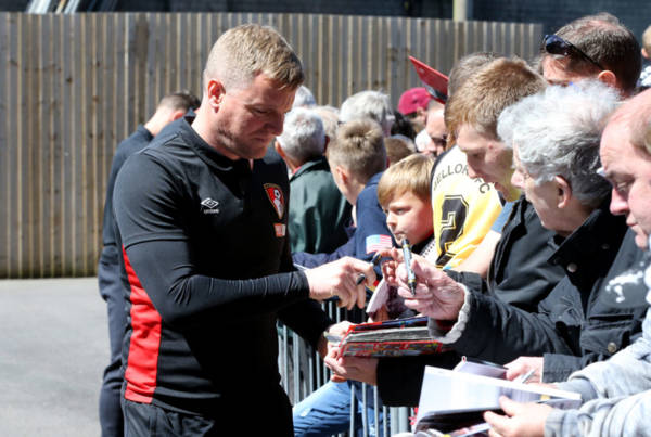 Eddie Howe is “privileged”, claims Celtic hero