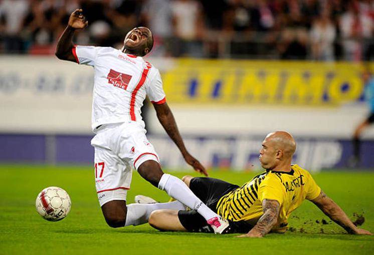 Photo Of The Day: Dan Majstorovic Makes A Sliding Tackle During Celtic’s 3-0 Away Win In Sion