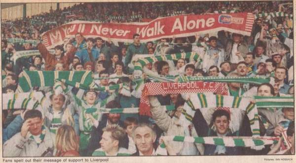 On This Day: You’ll Never Walk Alone, Celtic and Liverpool play Hillsborough Memorial match