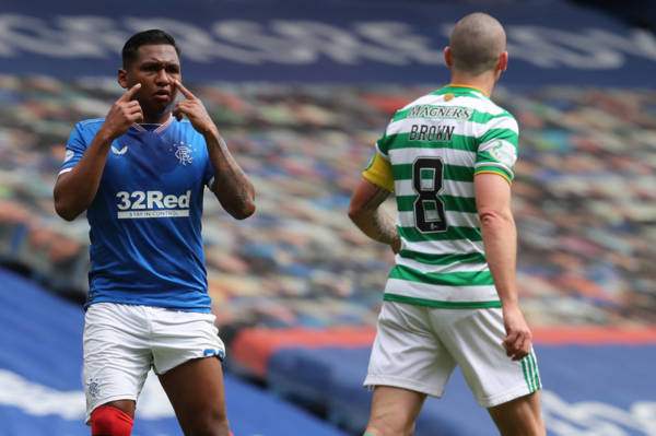 Rangers star Morelos taunts Celtic skipper Brown and nutmegs Hoops midfielder in last O** F*** game