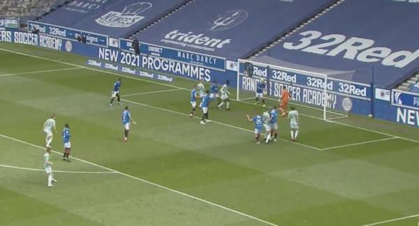 Video: Edouard equalises for ten men Hoops at Ibrox