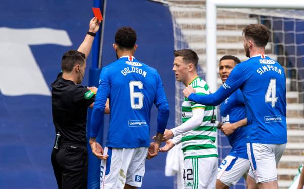 Callum McGregor Celtic red card analysed by ex-ref as former Gerrard team-mate questions first yellow card decision