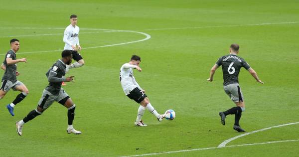 Watch ex-Celtic star Patrick Roberts curl home an absolute screamer for Derby