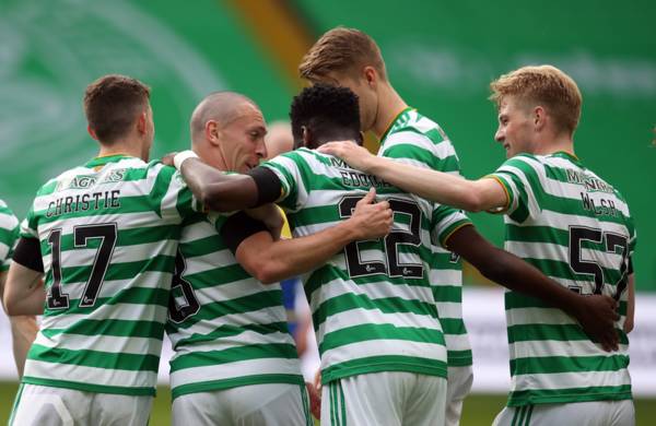 Brown’s final home game as Celtic hammer St Johnstone and Rangers thrash Livingston