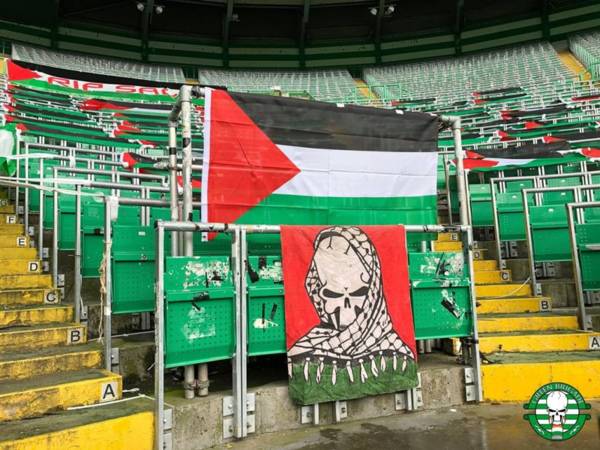 Photo: Palestinian Flags To Be Displayed At Celtic Park During Tonight’s Match